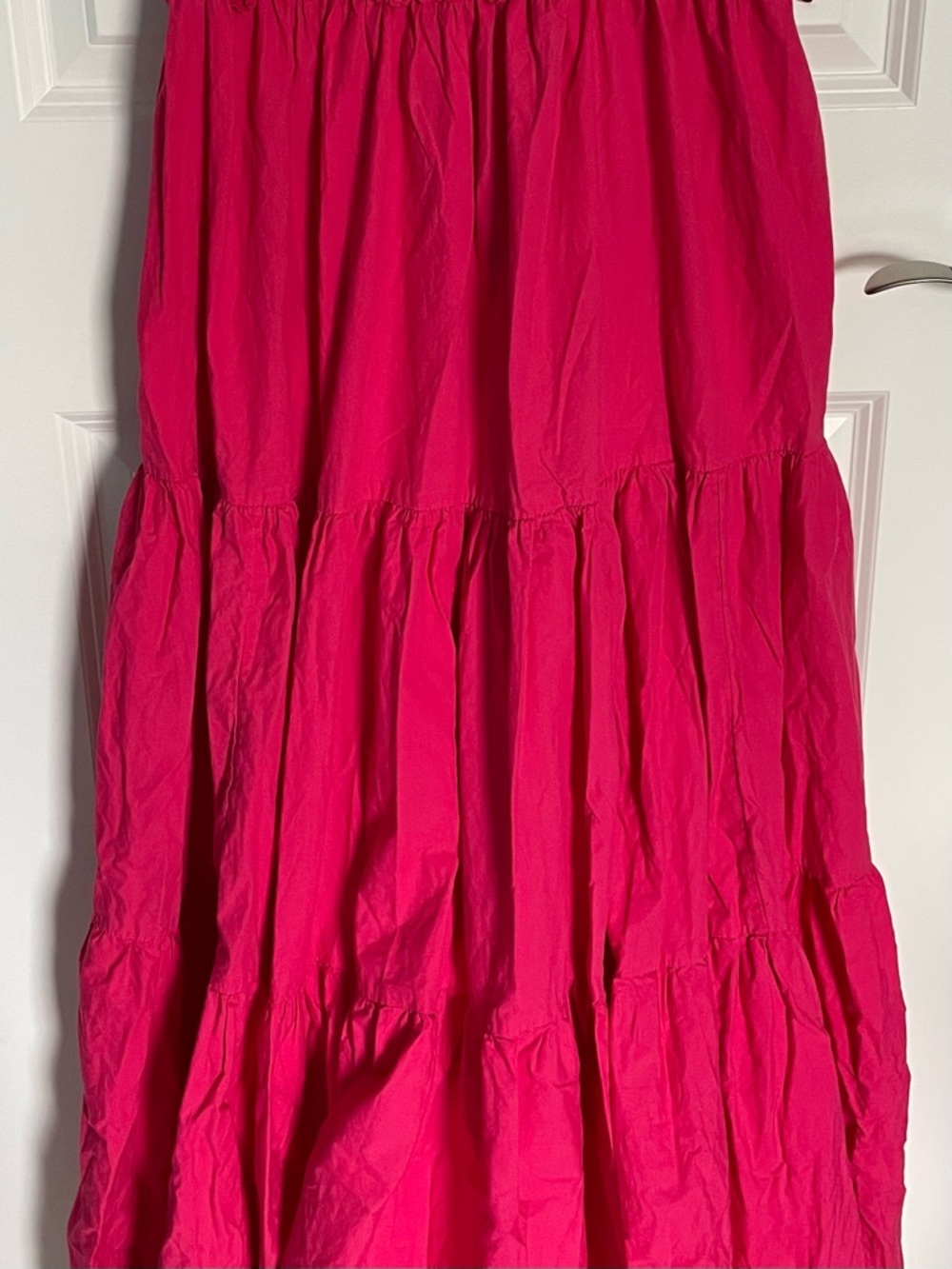 Free People Bluebell Solid Pink Cotton Maxi Dress Size Large 54438 - Picture 6 of 15